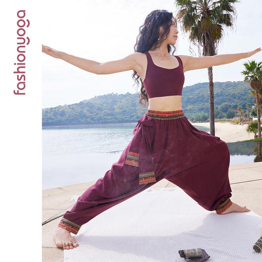 FM14929【男女同款】禅风棉麻系带灯笼裤 商品图14