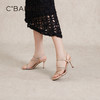 千百度细高跟绝美时装凉鞋女夏季时尚方头钻带配裙子凉鞋A24381207 商品缩略图2