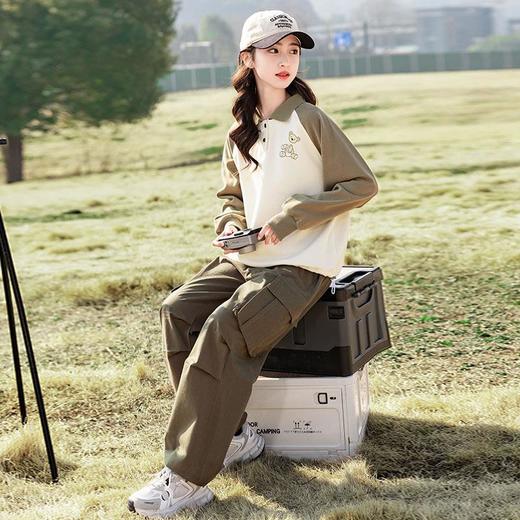 比比我女童春装套装2024新款洋气童装女大童春秋儿童休闲运动两件 商品图1