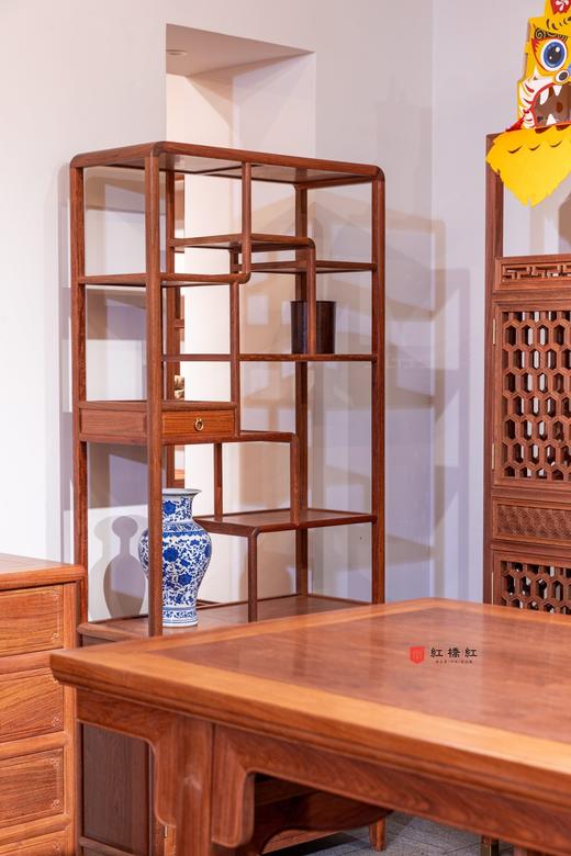 红桥红  家具严选  缅甸花梨（大果紫檀）【书房搭配】 商品图5