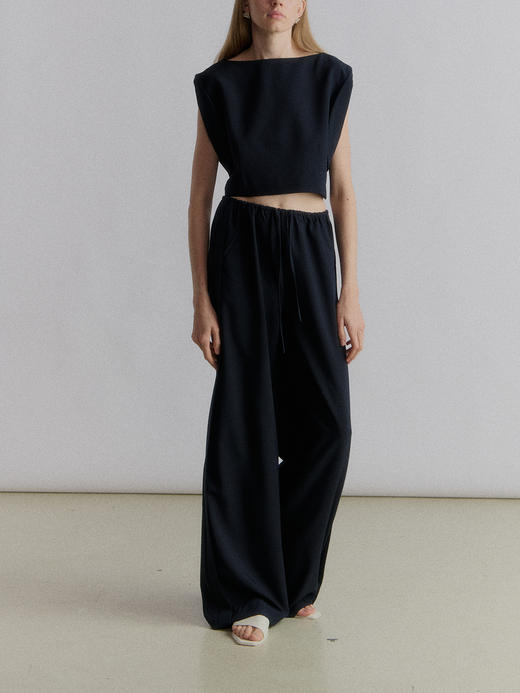 VC｜SS24072 Esha wide leg trousers [ 长裤 深蓝 / 米 ] 商品图0