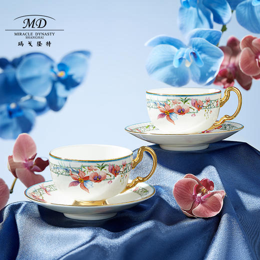 【春上新】10楼玛戈隆特    4头咖啡杯碟-兰亭雅宴     吊牌价688元    活动价482元 商品图1