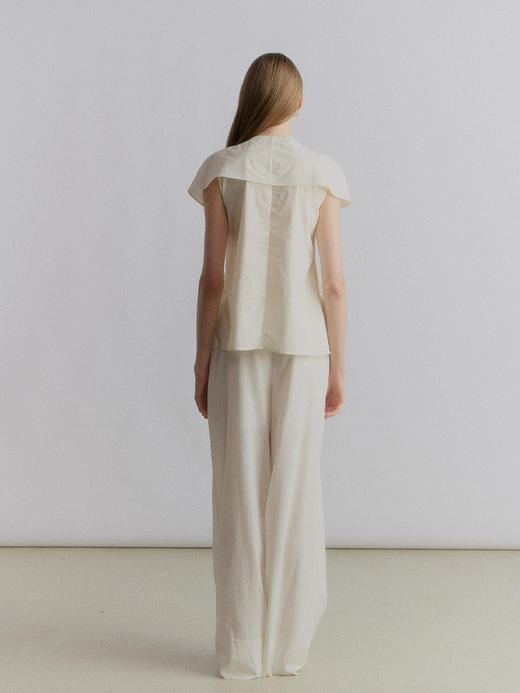 VC｜SS24056 Philou twist top [ 短袖  黑 / 白 ] 商品图3