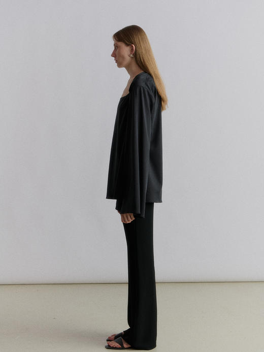 VC｜SS24048 Karys open neck blouse [ 衬衫  黑 ] 商品图2