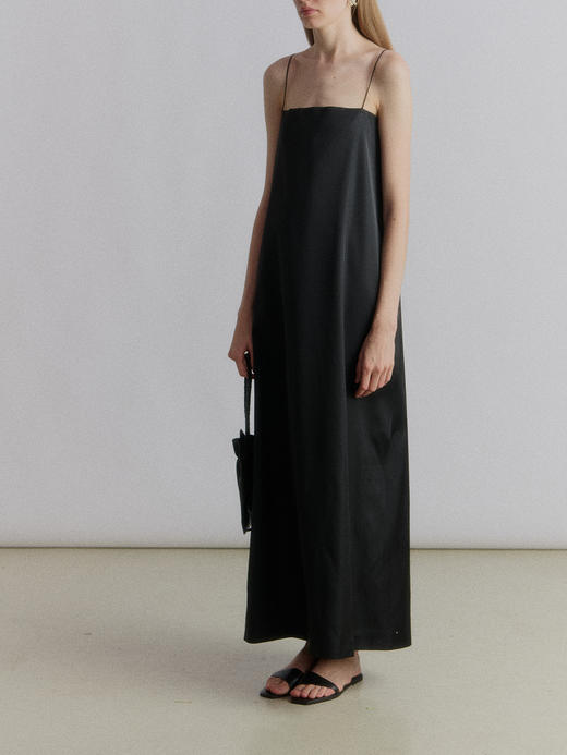 VC｜SS24017 Karys flap dress [ 吊带连衣裙  黑 / 香槟 ] 商品图1