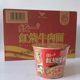 统一来一桶红烧牛肉面12桶/箱【exp2024.4.9非质量问题不退换】