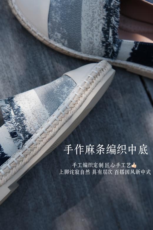 简约显瘦 时髦篙级渔夫鞋 羊皮拼接进口帆布 内里垫脚羊皮舒适好走 篙端鞋业供应 草编渔夫鞋改良款 一款两穿好走路 日常好搭 开车好穿 商品图13