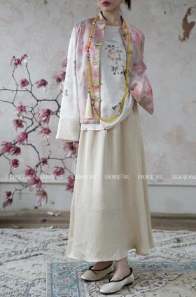 【门店同款】ENJOY春季云敛-婉约之美亮片拼袖上衣 157012317