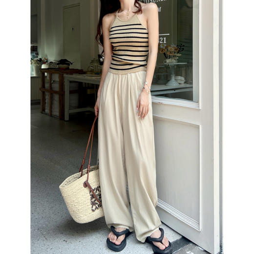 Spring Bubble/《春日氧气裤》丨纸片人阔腿裤 高腰垂感长裤 商品图3