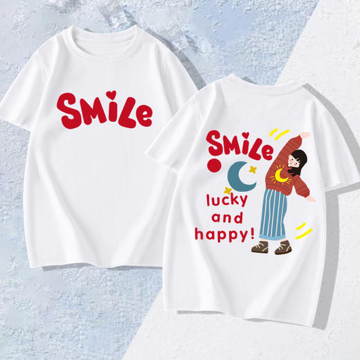 特别的亲子装高级感2024夏季纯棉卡通上新一家三四口母女父子家庭T恤短袖90-150码 商品图2