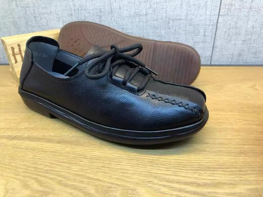 豪行2022年春季新品时尚休闲真皮软底女鞋妈妈鞋22192015专柜正品 商品图2