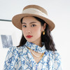 疯帽子 颜值系 夏季法式平顶礼帽遮阳草帽海边度假逛街 春夏 商品缩略图2