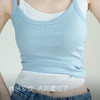 靴下物白色打底吊带小背心女内搭春夏薄款一体式带胸垫修身上衣 商品缩略图1
