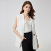 EITIE爱特爱夏季新款百搭马甲简约修身西装薄外套7403109 商品缩略图9