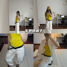 新品上身 | 茧型工装裤+背心，复古之余还有一丝随性☁