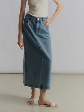 VC｜SS24114 Peona long jeans skirt [ 牛仔半身裙 蓝 ]