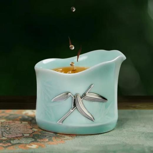 【工行】华夏问礼茶具套装 20克足银+青瓷 精美礼盒 送礼自用佳品 商品图3