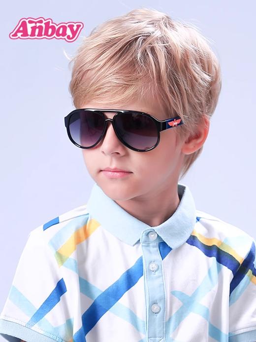 安比儿童墨镜潮时尚2岁+男宝宝太阳镜防紫外线防强光眼镜遮阳镜21207 商品图0