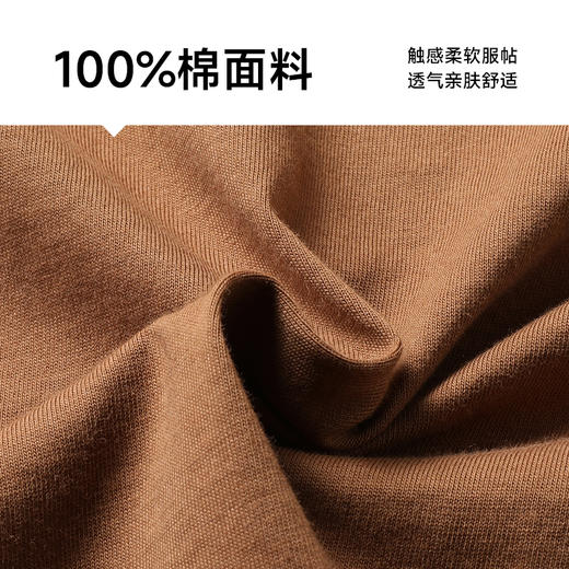 【100%棉】【新款DWP】大依优型大码小V领短袖T恤圆领加肥加大男士大号弹力透气舒适夏季半袖 商品图3