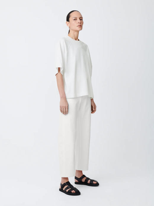 Studio Nicholson  白色/黑色NELSON插肩袖短袖T恤 商品图2