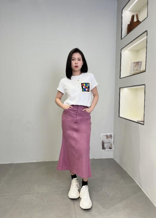 后开衩净色鱼尾半裙9521140008 商品图7