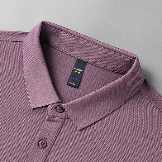 【含桑蚕丝】罗蒙男士烫钻polo衫男短袖男夏季薄款男士短袖t恤男体恤 商品图6