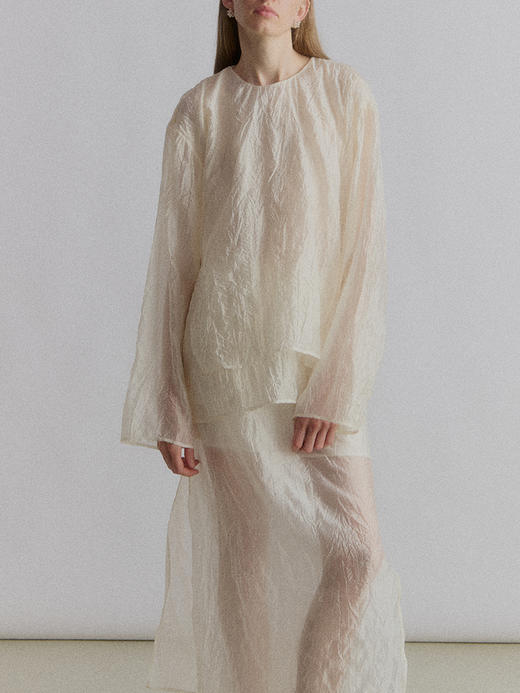 VC｜SS24025 Asti layered blouse [ 衬衫   黑 / 白 ] 商品图0