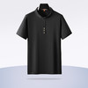 【纯棉】【新款DDP】大依优型大码小立领短袖T恤加肥加大男士大号弹力透气舒适夏季半袖透气中式 商品缩略图1