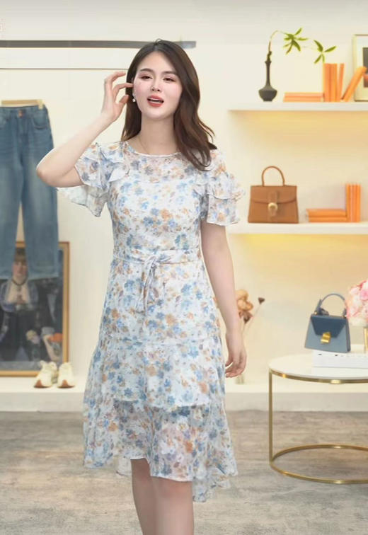 【偏小，拍大一码】 臣禾 碎花连衣裙9212024076  商品图1