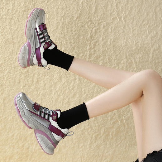 品质好货 | Safiya/索菲娅2024新款春季百搭厚底运动休闲老爹鞋 SF41112729 商品图9