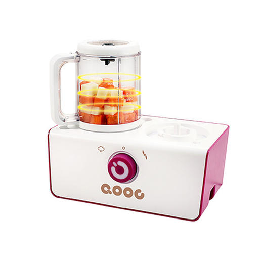 赠消毒锅！QOOC辅食机 婴幼儿蒸煮搅拌Q3豪华版一体料理机（带蒸锅可消毒奶瓶） 商品图0