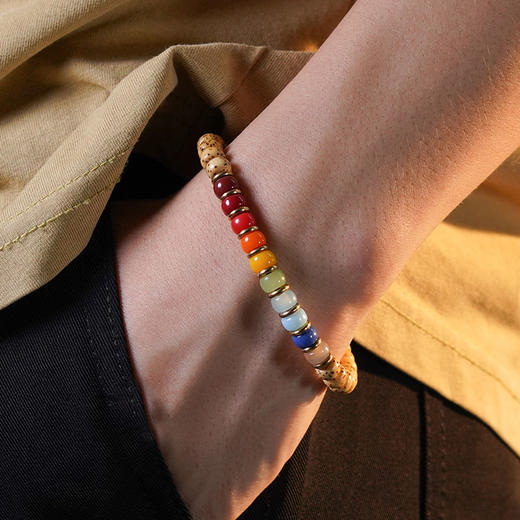 彩虹琉璃星月手串 商品图2