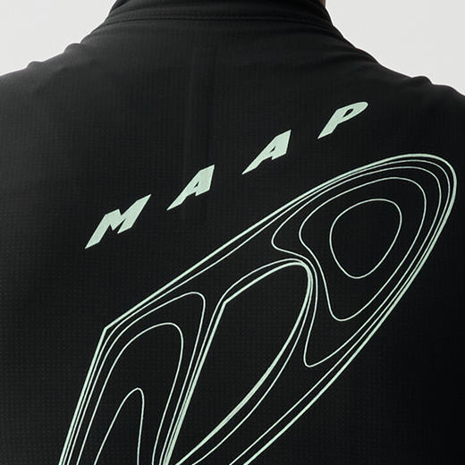 MAAP 男士 ORBIT THERMAL LS JERSEY BLACK 加绒长袖骑行服 伽马黑 商品图3