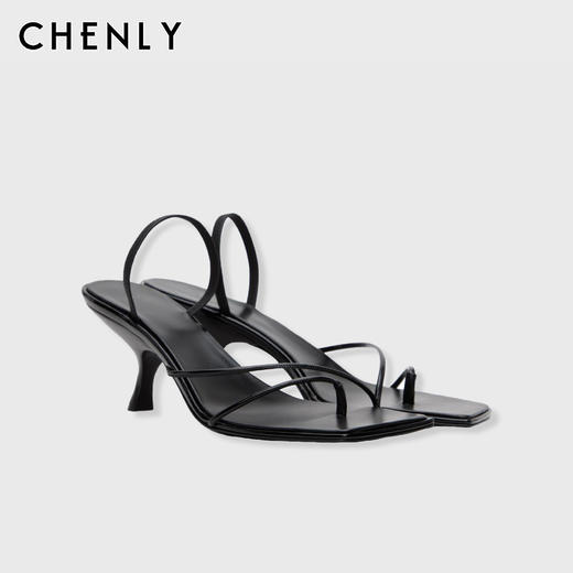 尘衣｜ROW风极简真皮细带凉鞋 商品图1