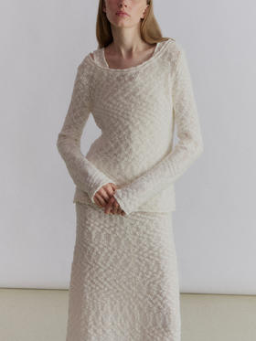 VC｜SS24038 Philou knit top  [ 上衣  白  ]