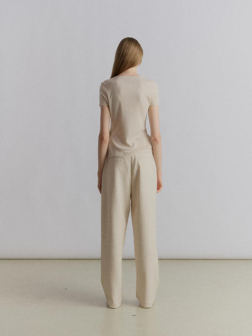 VC｜SS24094 Karys flap trousers [ 长裤 黑 / 燕麦 ] 商品图7