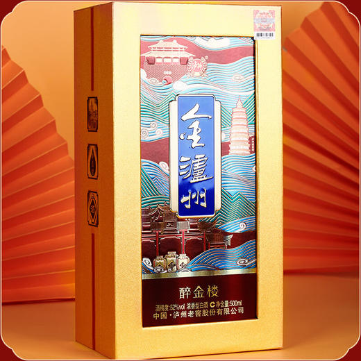 下架【泸州老窖】52度金泸州醉金楼500ml*6 商品图4