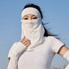 【防晒口罩女 夏季开车遮阳面纱】防紫外线 薄款透气锦纶 遮全脸冰丝面罩 商品缩略图4