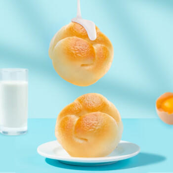 港荣蒸面包淡奶800g纯蛋糕零食早餐面包手撕西式糕点心甜品礼物盒箱 商品图2