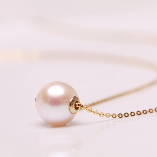 金 18K海水珍珠吊珠链8.5-9mm 106333 Z 商品图3