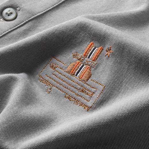 【含桑蚕丝】罗蒙夏季男士休闲商务polo衫男短袖男夏季薄款绣花冰丝t恤男短袖 商品图6