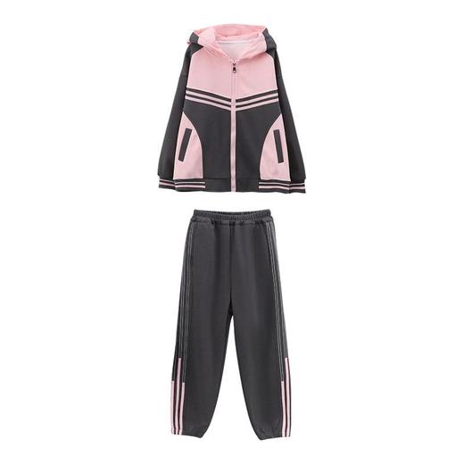 女童春装运动套装洋气中大童2024新款儿童装春秋款休闲针织两件套 商品图4