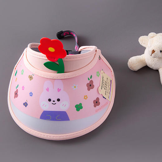 【卡通空顶帽，可爱不失实用！】儿童防晒帽夏季女童薄款遮阳帽，卡通男童空顶帽小孩太阳帽宝宝帽子-lm！-ry 商品图4