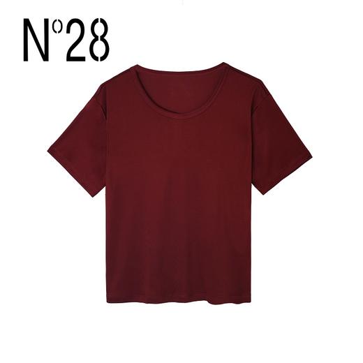N°28【贵妇T】春款纯色百搭三醋酸气质上衣短袖T恤9A11T008 商品图2