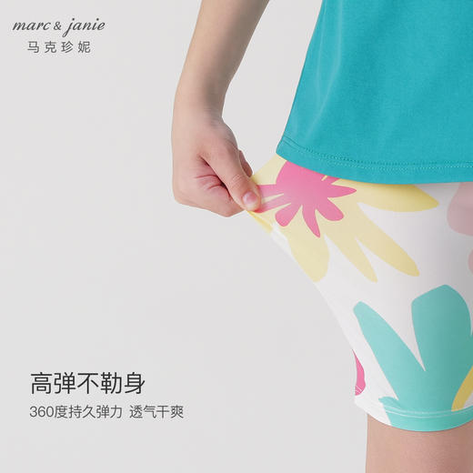 马克珍妮夏装 女童弹力透气运动打底裤 儿童短裤凉感骑行裤240301 商品图4