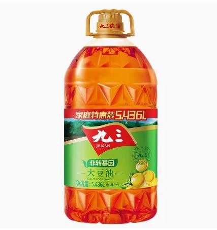 九三非转基因大豆油（3级）5L 商品图0