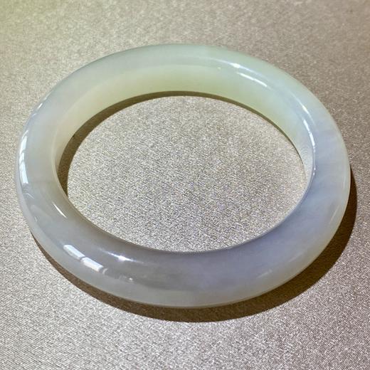 和田玉（翠紫）手镯--平安镯 商品图0