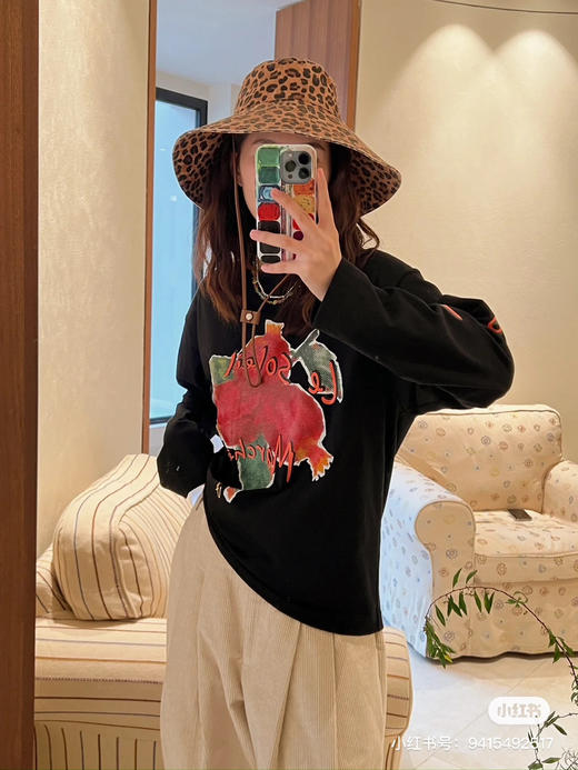 25特价 2403413   趣味食物印花长袖（4色） 商品图3