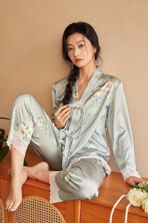 【江南禾】新款春夏国风新中式长袖休闲家居服 商品图2