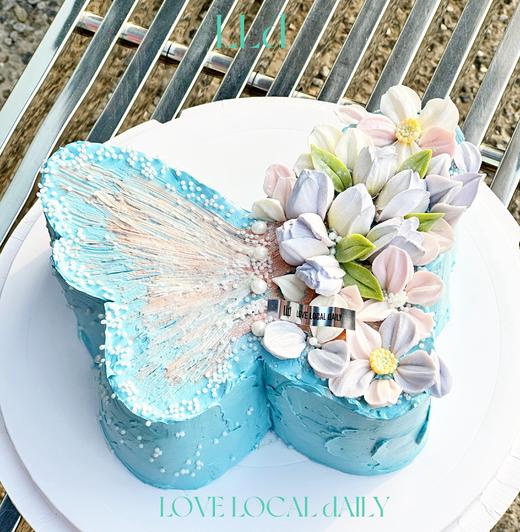 INS复古 蝴蝶夫人 · 奶油霜蛋糕 商品图0